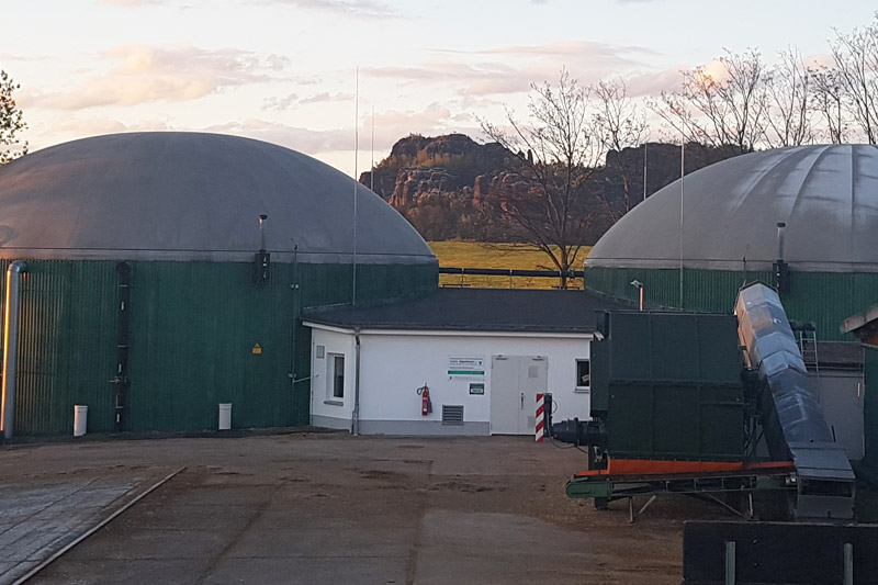 Biogasanlage - Agrargenossenschaft „Oberes Elbtal“ in Reinhardtsdorf
